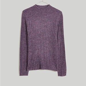 Madewell Purple Turtleneck Sweater